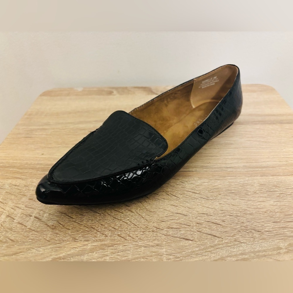 New Directions Black Embossed lightwaight Loafers Shoes